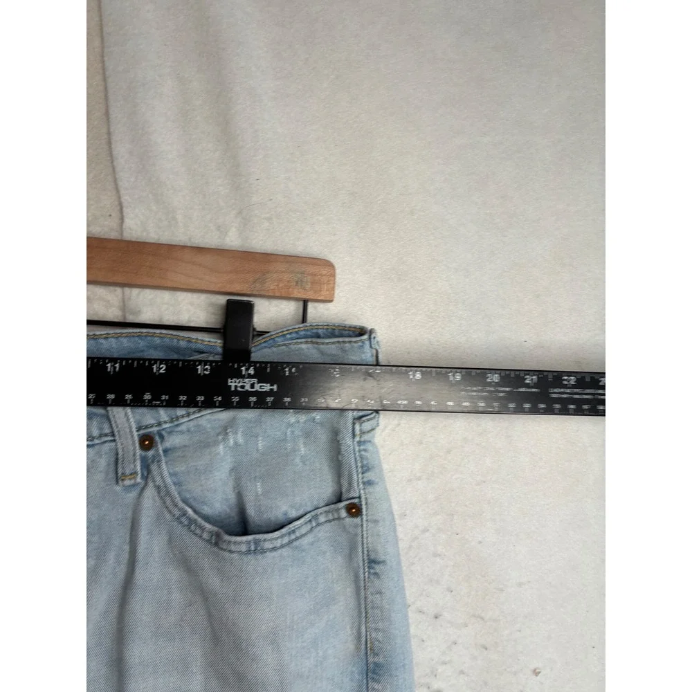 Levis 514 Straight Fit Light Wash Denim Jeans Mens 34x34 00514-1618